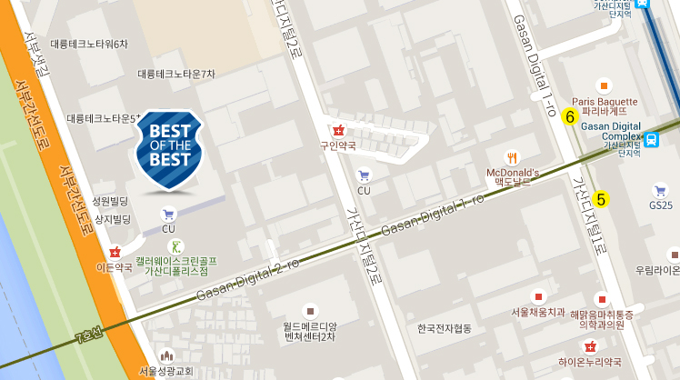 BOB교육센터 약도